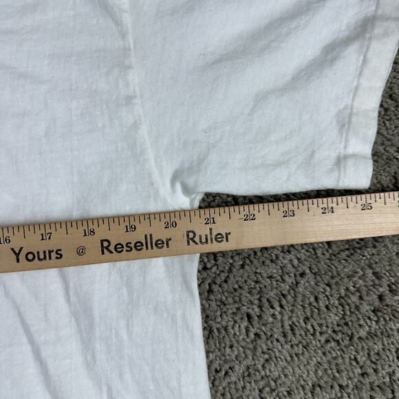 Vintage Royal Tees Shirt Mens L Valentines White Bunny Heart Love Hanes USA 90s - Picture 9 of 10